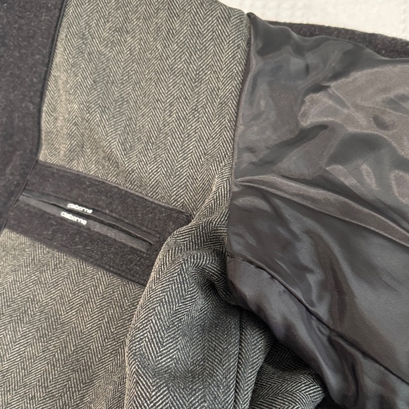 Elegant Black Men's Pea Coat - Picture 14 of 16